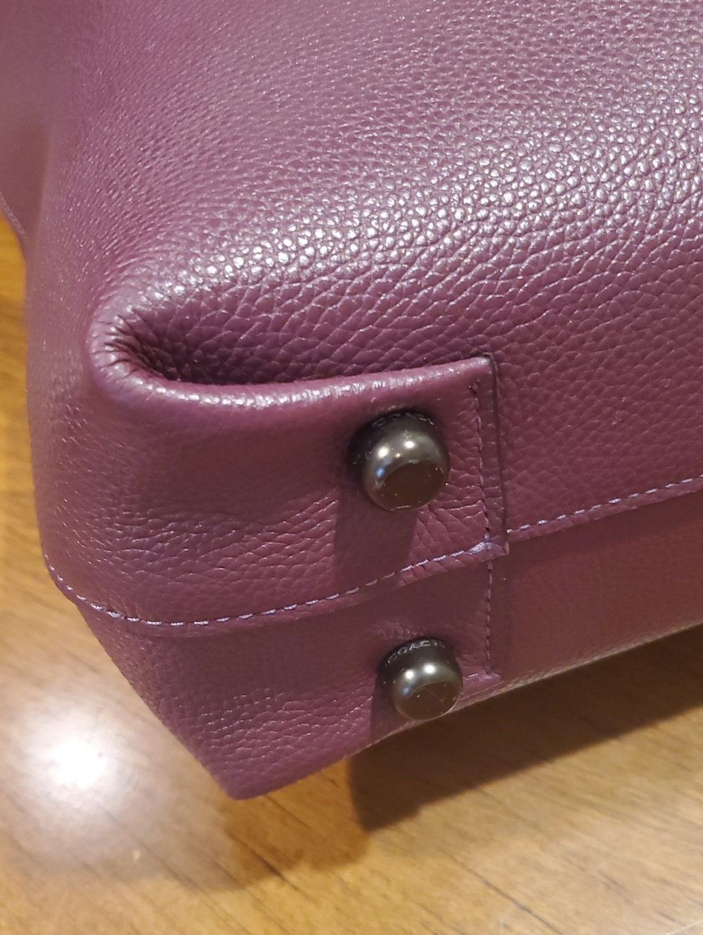 Like NEW Coach Plaza Tote In Boysenberry - Picture 10 of 14